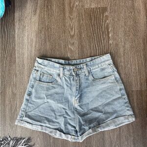 🤍3/$15 SHEIN Gray Jean Shorts High-Waisted Cuffed